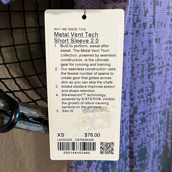 Lululemon Men’s Metal Vent Tech Short Sleeve Shirt 2.0 Size XS NWT - Picture 4 of 13